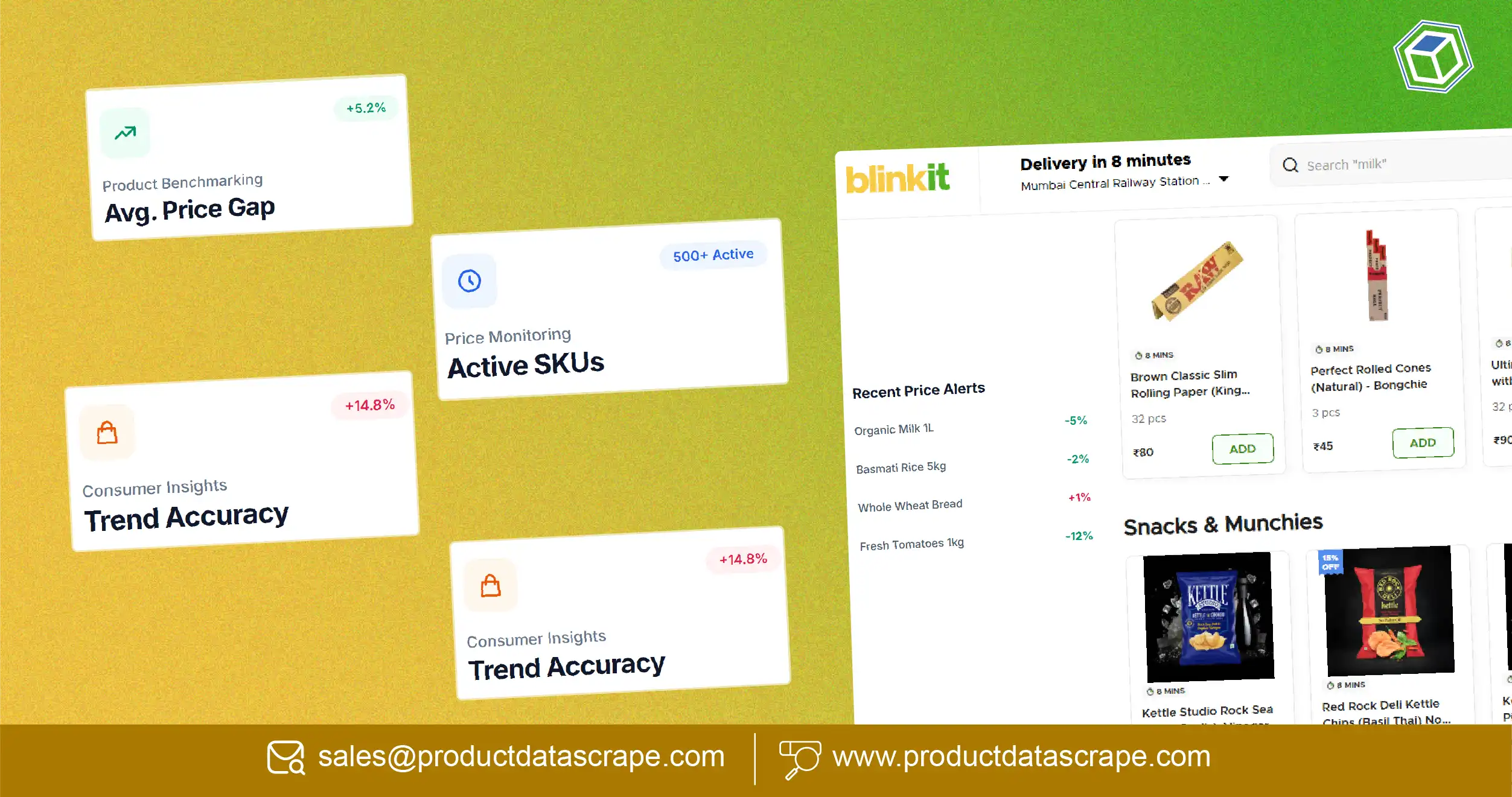 Track Blinkit Prices in Real Time for Product Benchmarking, Price Monitoring, and Consumer Insights